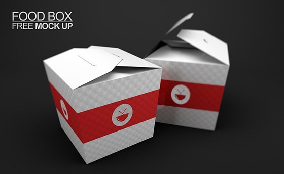 Food box mockup free