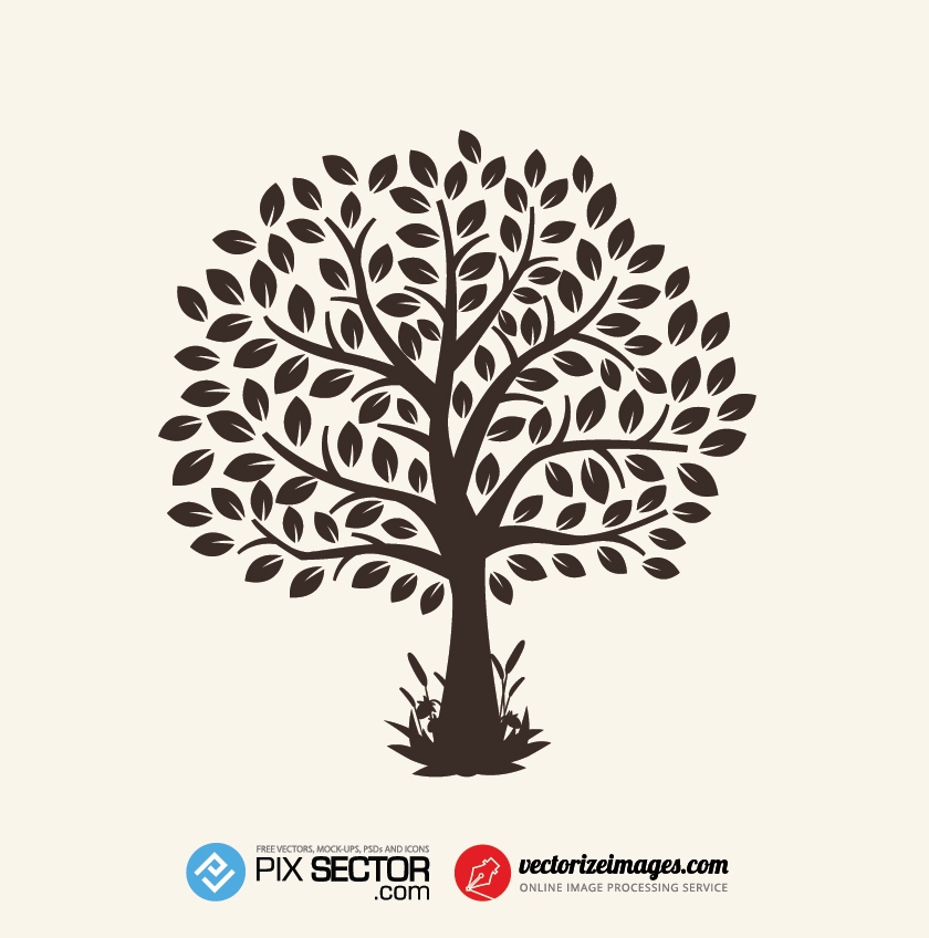 Free vector tree illustration