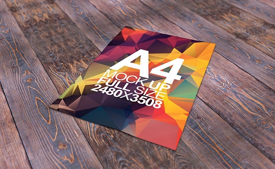 A4 paper flyer mockup