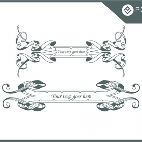 Free vector headline ornament