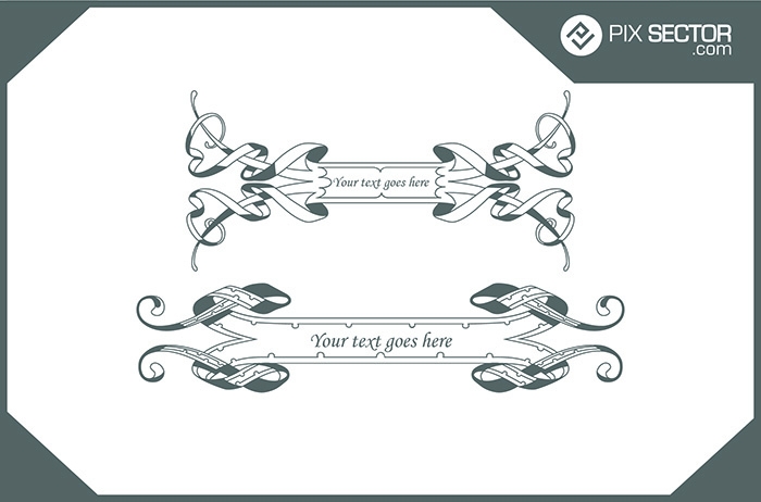 Free vector headline ornament