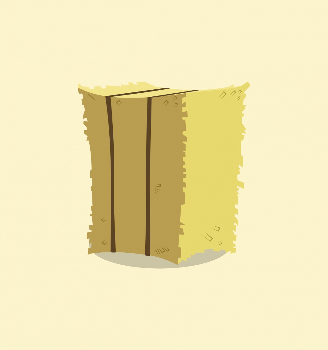 Hay bale vector free