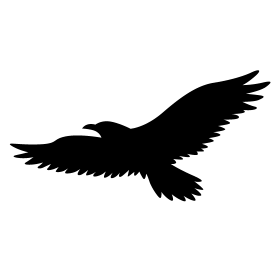 Free black eagle icon vector png