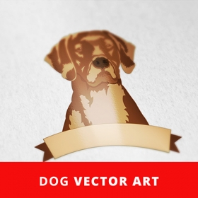 Free dog vector art