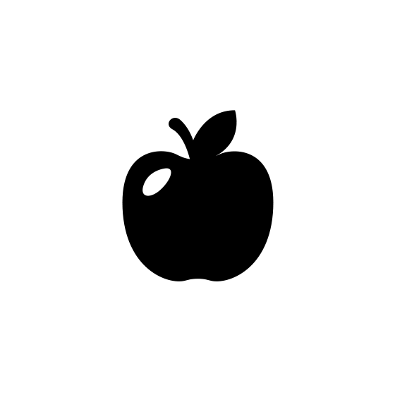 Black Apple Icon Png Vector