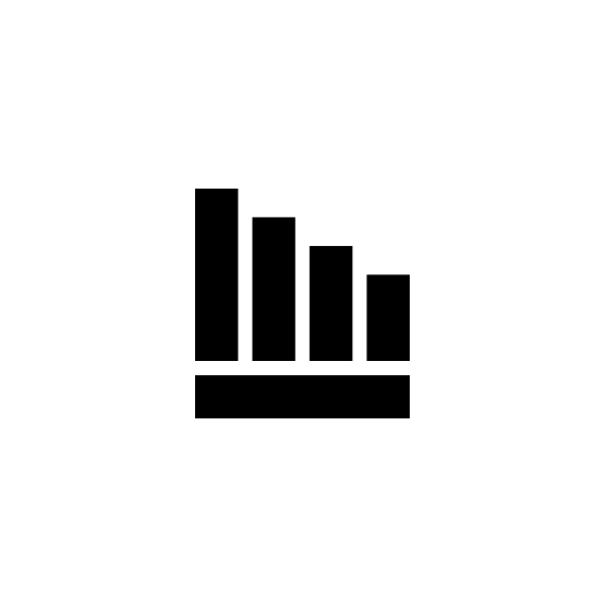 Black Bar Graph Icon Png Vector