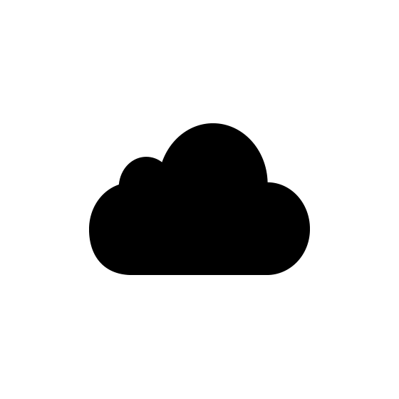 Black Cloud Icon Png Vector