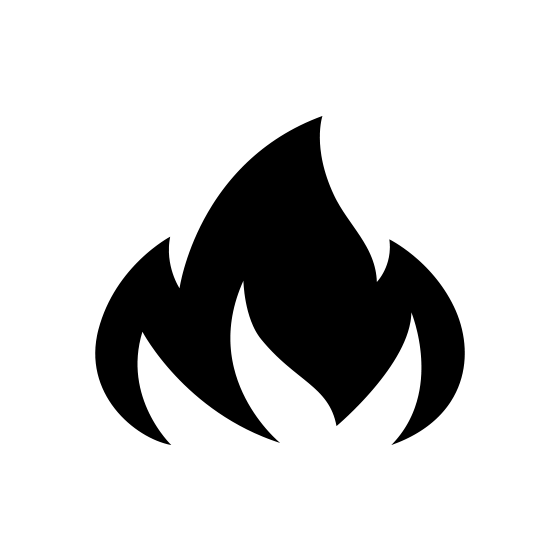 Black Fire Icon Png
