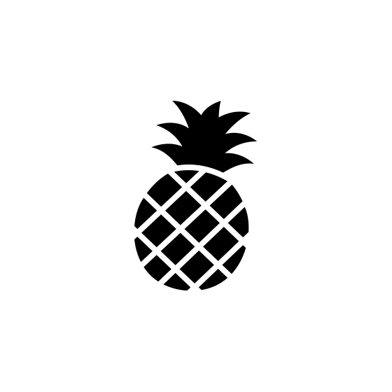 Black Pineapple Icon Vector Png